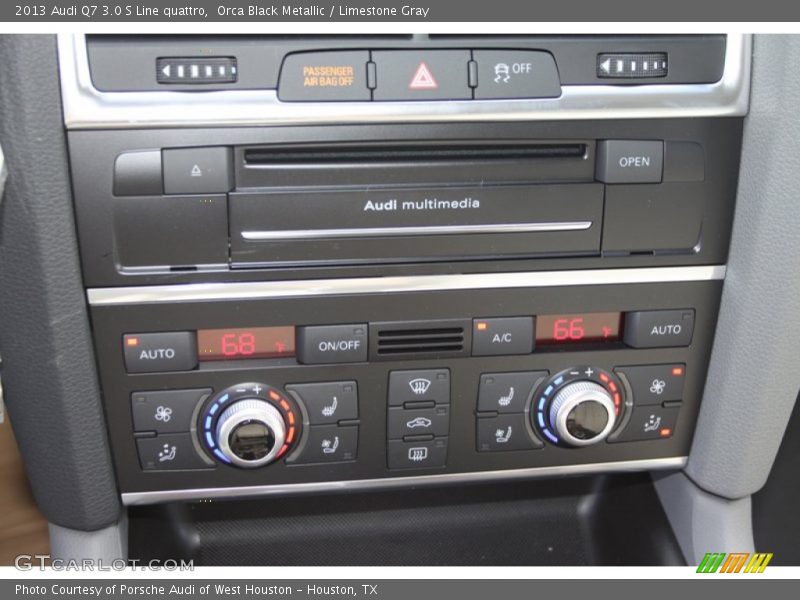 Orca Black Metallic / Limestone Gray 2013 Audi Q7 3.0 S Line quattro