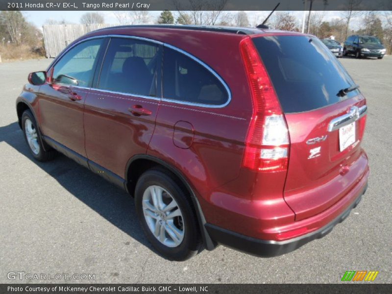 Tango Red Pearl / Gray 2011 Honda CR-V EX-L