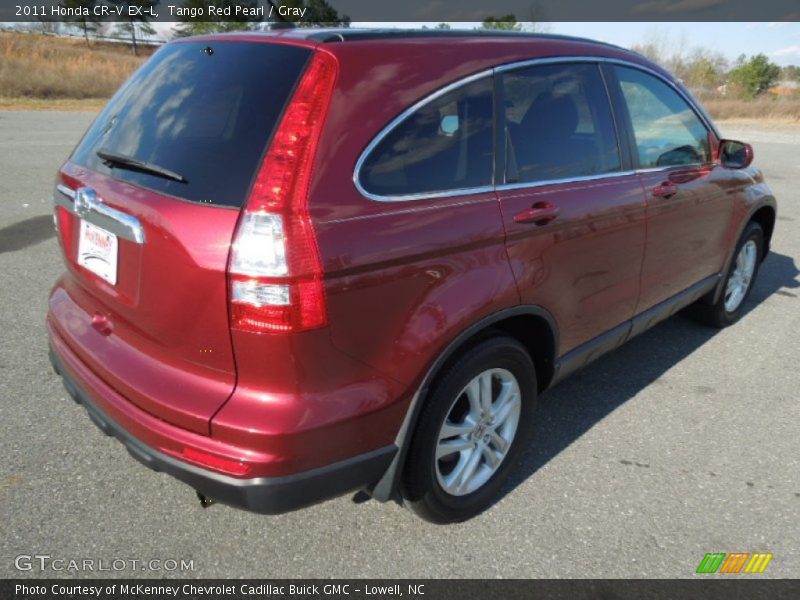 Tango Red Pearl / Gray 2011 Honda CR-V EX-L
