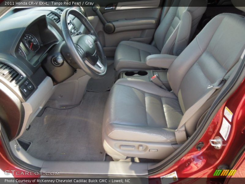 Tango Red Pearl / Gray 2011 Honda CR-V EX-L