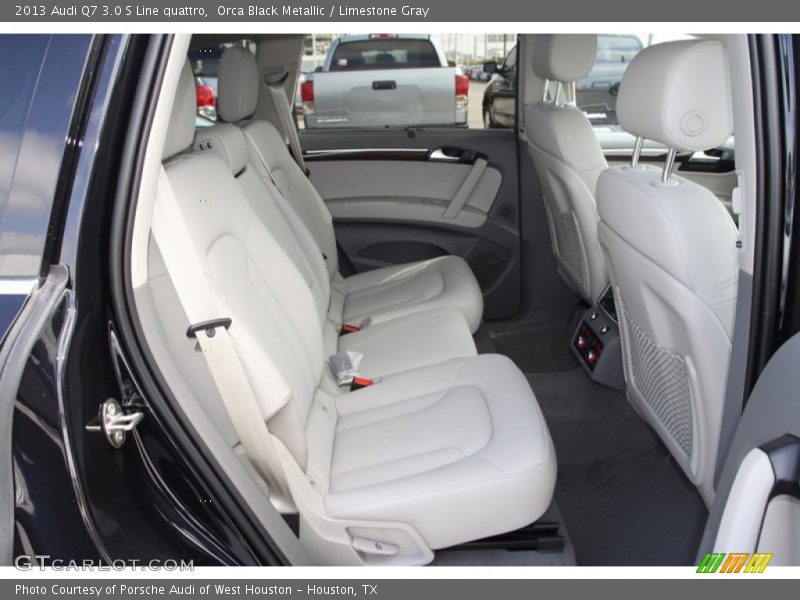 Orca Black Metallic / Limestone Gray 2013 Audi Q7 3.0 S Line quattro