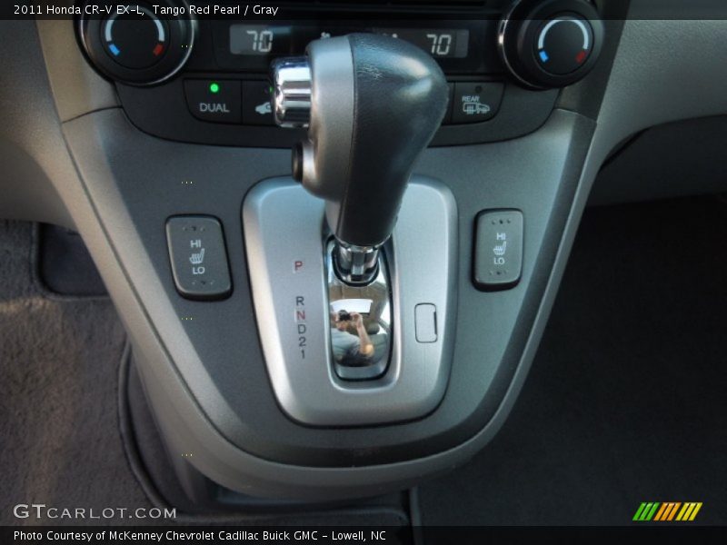 Tango Red Pearl / Gray 2011 Honda CR-V EX-L