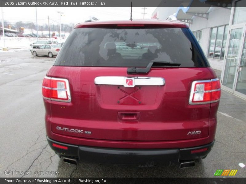 Red Jewel Tintcoat / Tan 2009 Saturn Outlook XR AWD