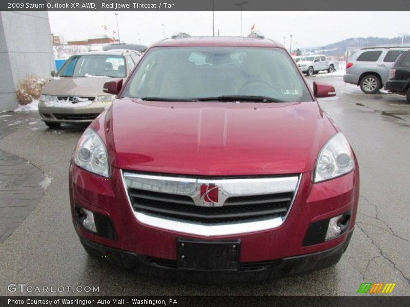 Red Jewel Tintcoat / Tan 2009 Saturn Outlook XR AWD