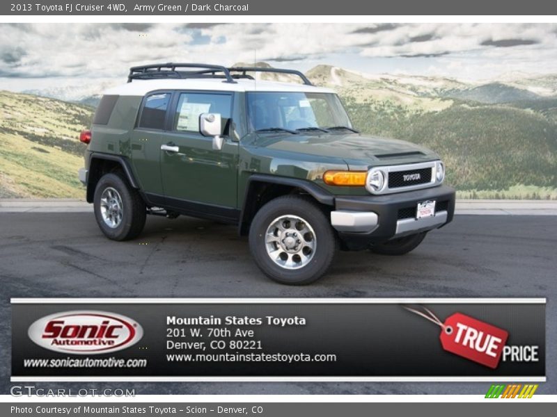 Army Green / Dark Charcoal 2013 Toyota FJ Cruiser 4WD