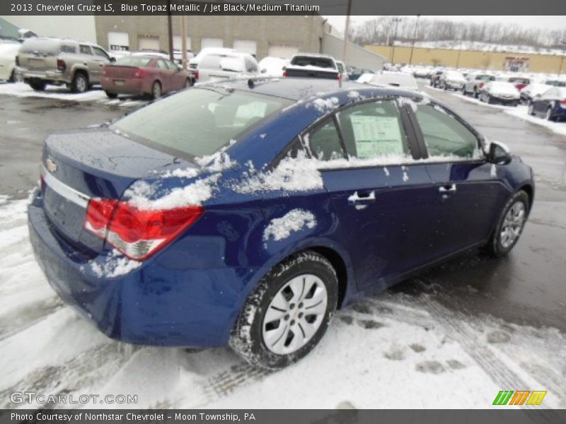 Blue Topaz Metallic / Jet Black/Medium Titanium 2013 Chevrolet Cruze LS