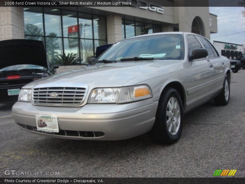 Silver Birch Metallic / Medium Light Stone 2008 Ford Crown Victoria LX