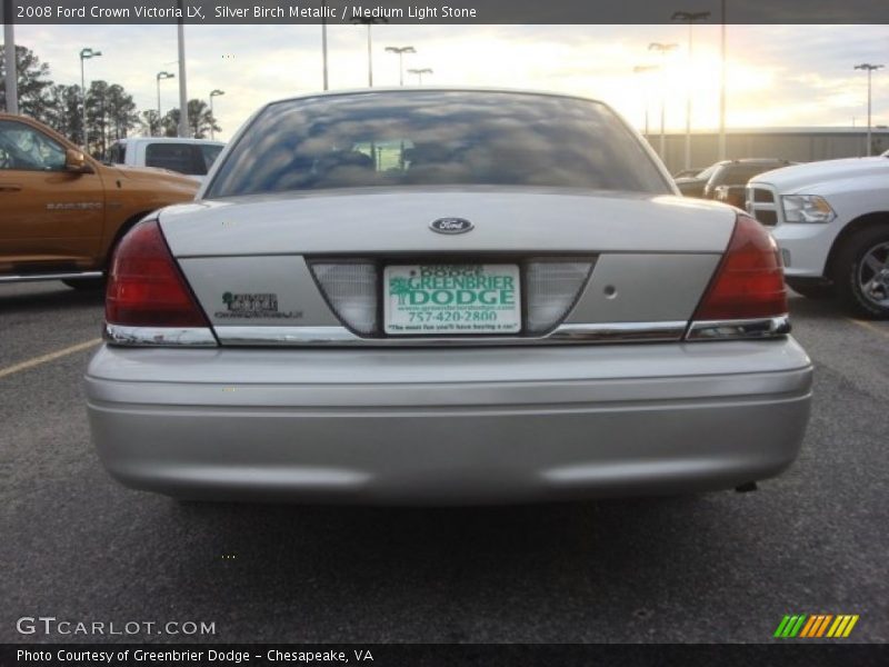 Silver Birch Metallic / Medium Light Stone 2008 Ford Crown Victoria LX