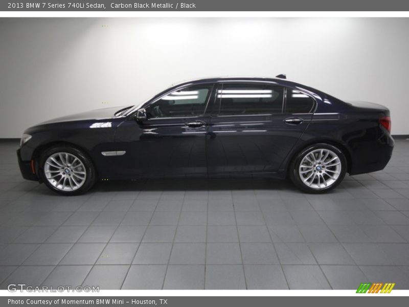 Carbon Black Metallic / Black 2013 BMW 7 Series 740Li Sedan