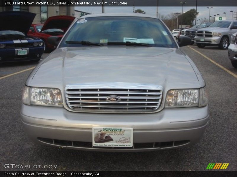 Silver Birch Metallic / Medium Light Stone 2008 Ford Crown Victoria LX