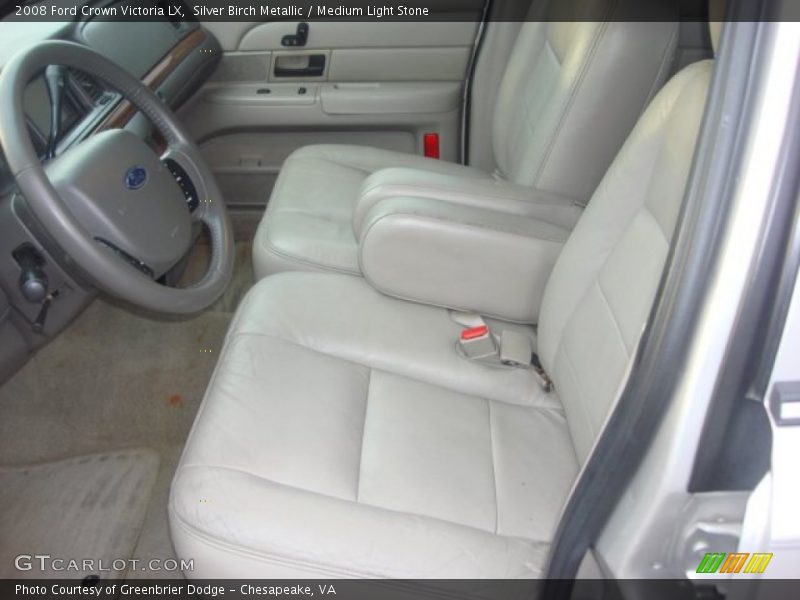 Front Seat of 2008 Crown Victoria LX