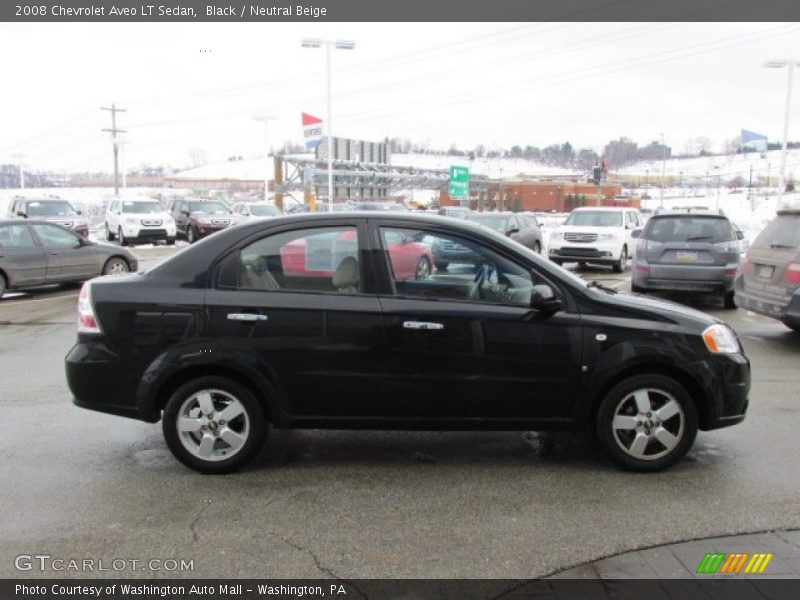 Black / Neutral Beige 2008 Chevrolet Aveo LT Sedan