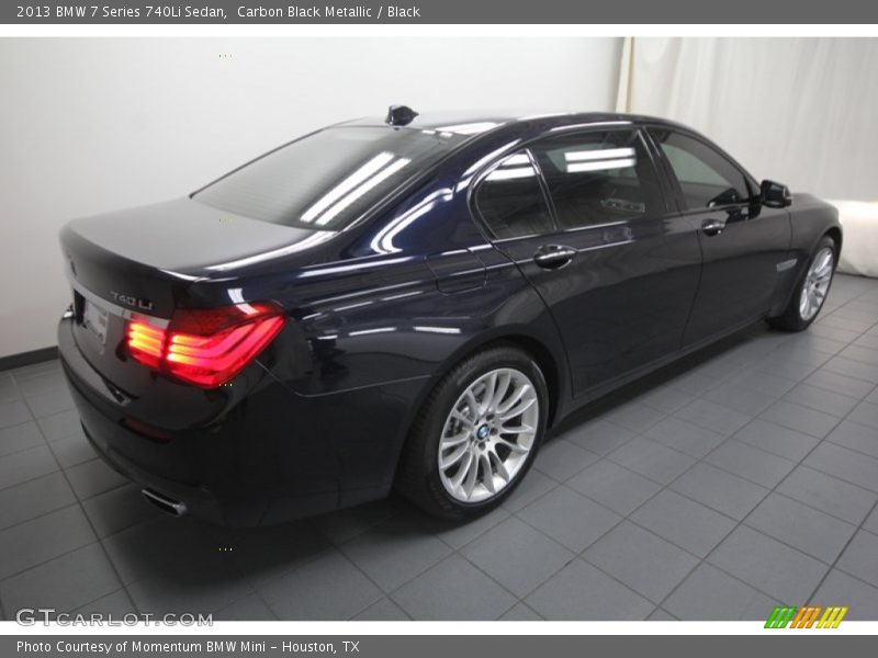 Carbon Black Metallic / Black 2013 BMW 7 Series 740Li Sedan