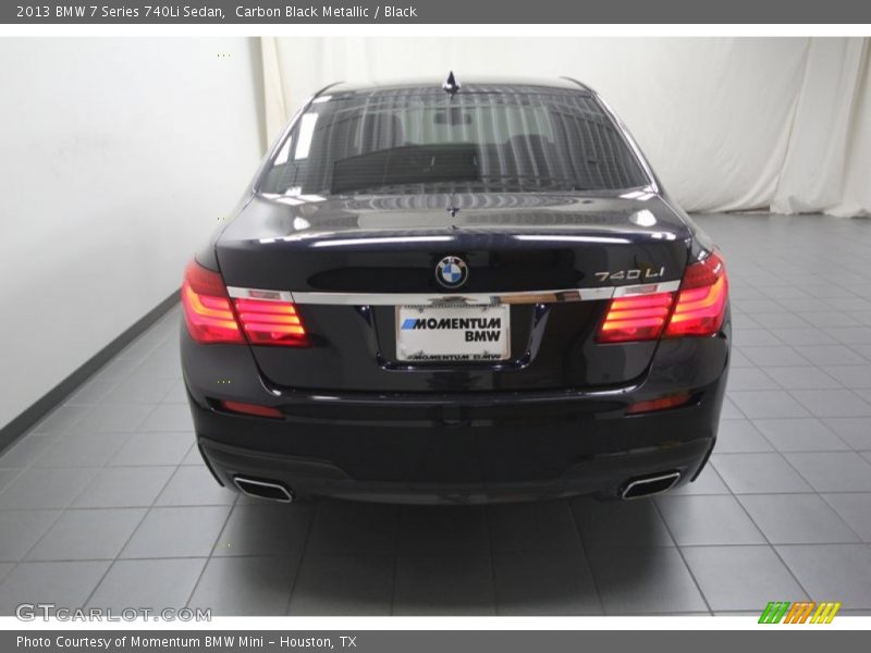 Carbon Black Metallic / Black 2013 BMW 7 Series 740Li Sedan