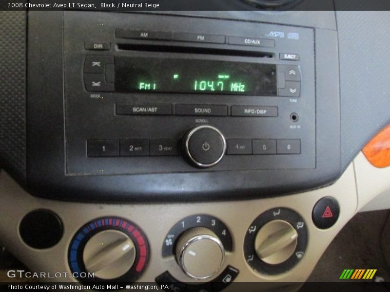 Audio System of 2008 Aveo LT Sedan