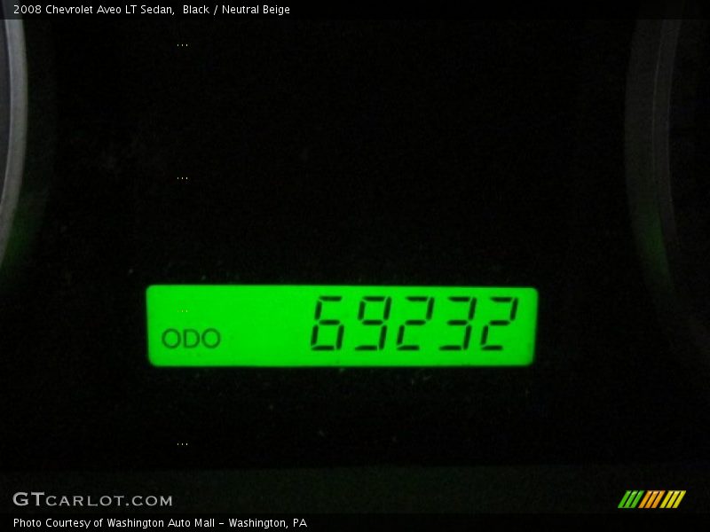 Black / Neutral Beige 2008 Chevrolet Aveo LT Sedan
