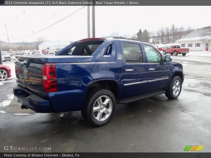 Blue Topaz Metallic / Ebony 2013 Chevrolet Avalanche LTZ 4x4 Black Diamond Edition