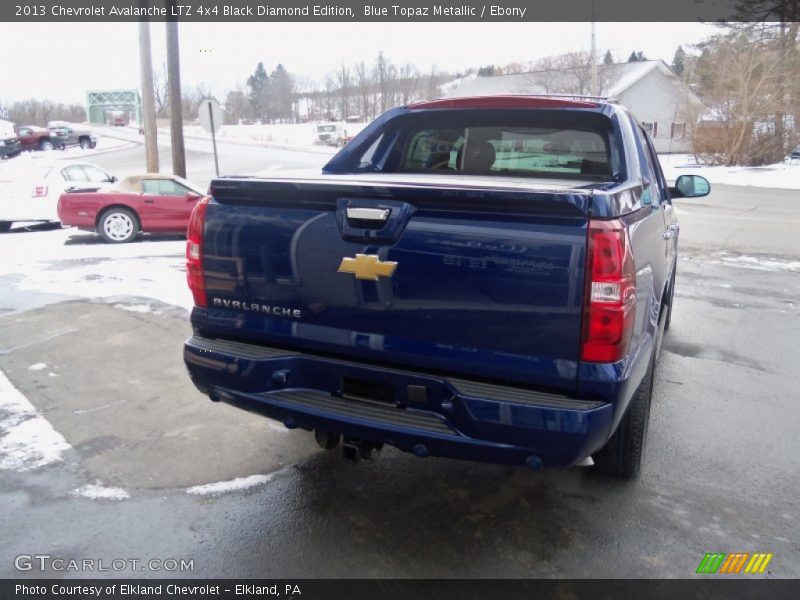 Blue Topaz Metallic / Ebony 2013 Chevrolet Avalanche LTZ 4x4 Black Diamond Edition