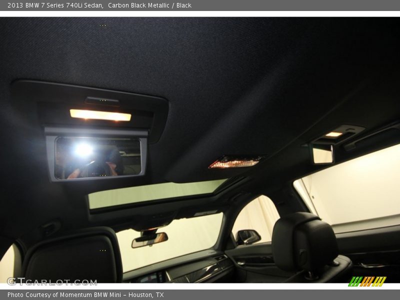 Carbon Black Metallic / Black 2013 BMW 7 Series 740Li Sedan