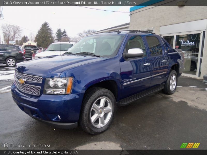Blue Topaz Metallic / Ebony 2013 Chevrolet Avalanche LTZ 4x4 Black Diamond Edition