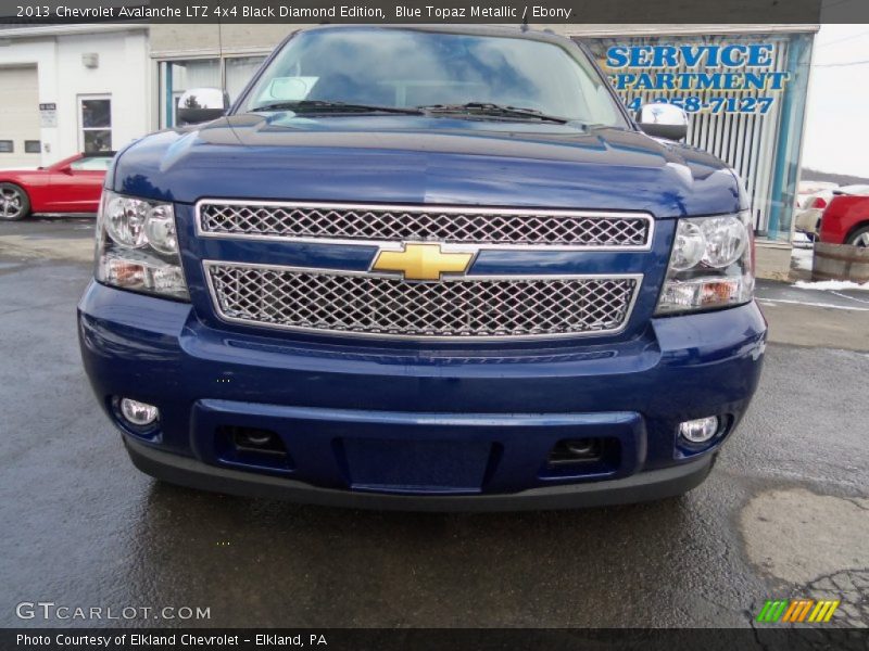Blue Topaz Metallic / Ebony 2013 Chevrolet Avalanche LTZ 4x4 Black Diamond Edition