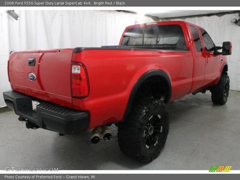 Bright Red / Black 2008 Ford F350 Super Duty Lariat SuperCab 4x4