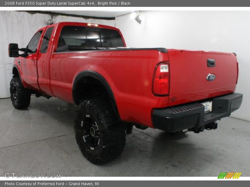 Bright Red / Black 2008 Ford F350 Super Duty Lariat SuperCab 4x4