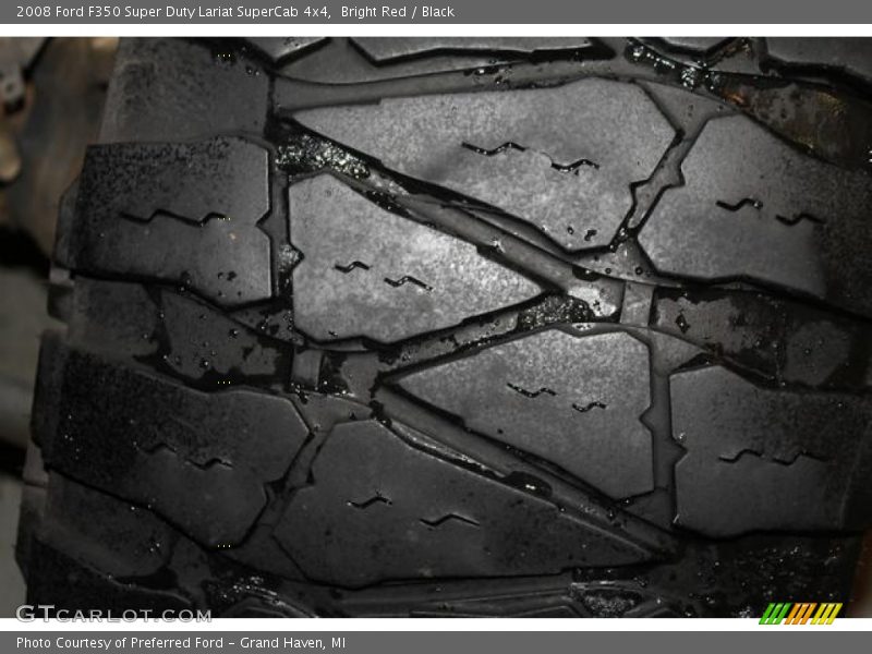 Bright Red / Black 2008 Ford F350 Super Duty Lariat SuperCab 4x4