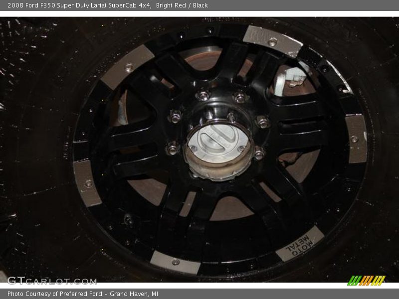 Bright Red / Black 2008 Ford F350 Super Duty Lariat SuperCab 4x4