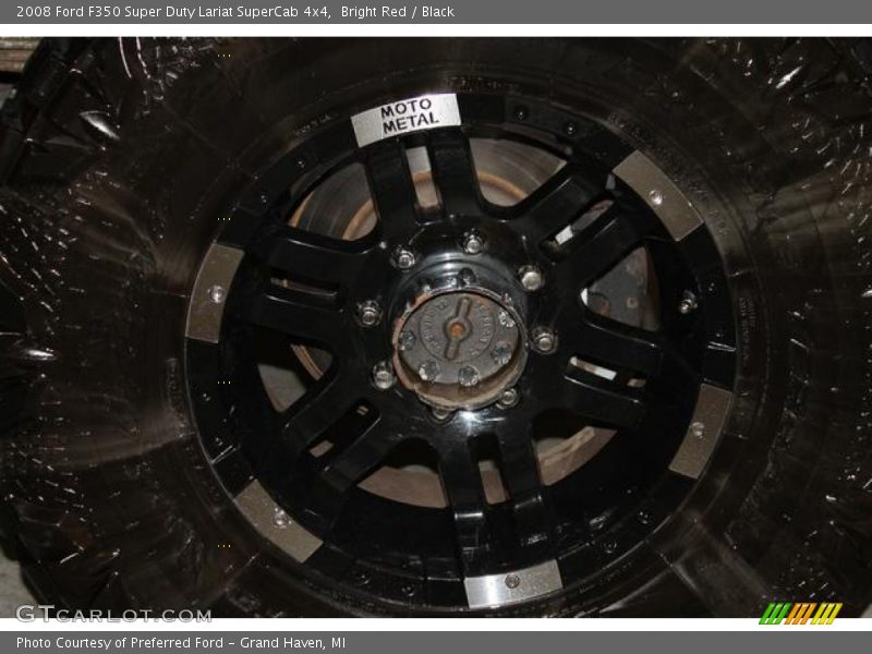 Bright Red / Black 2008 Ford F350 Super Duty Lariat SuperCab 4x4