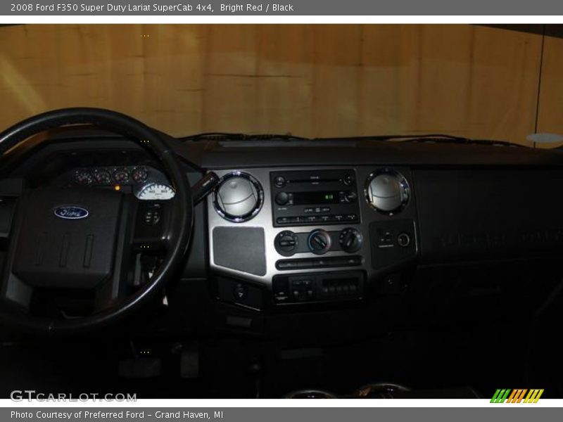 Bright Red / Black 2008 Ford F350 Super Duty Lariat SuperCab 4x4