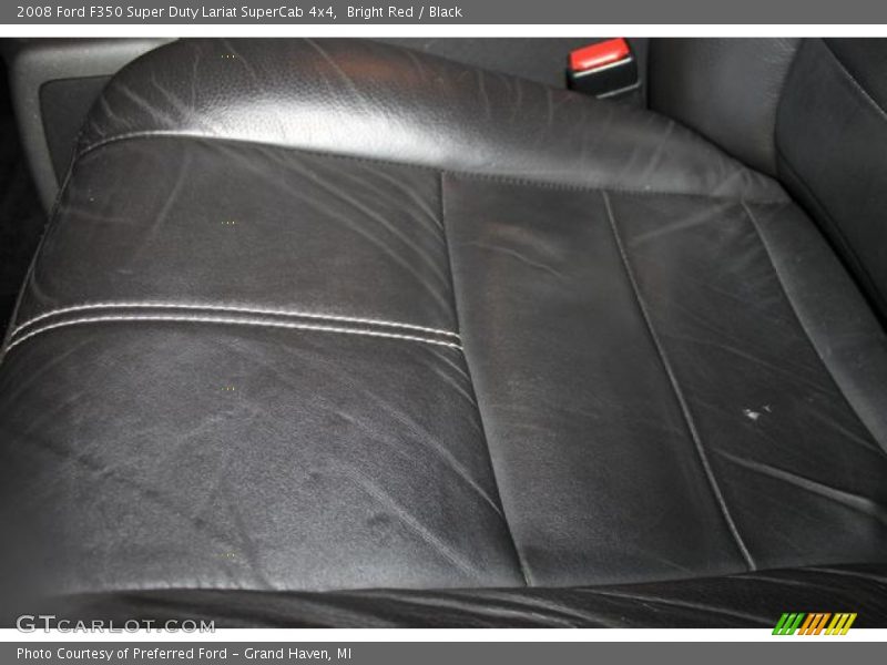Bright Red / Black 2008 Ford F350 Super Duty Lariat SuperCab 4x4
