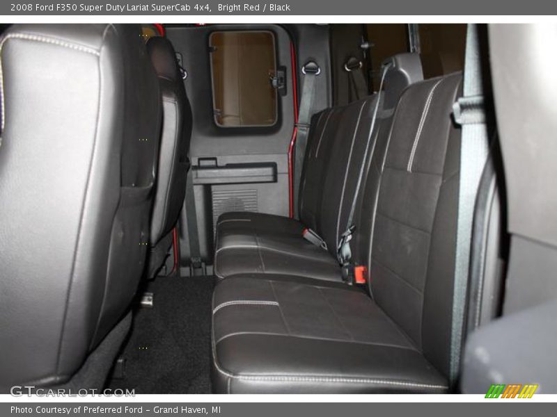 Bright Red / Black 2008 Ford F350 Super Duty Lariat SuperCab 4x4