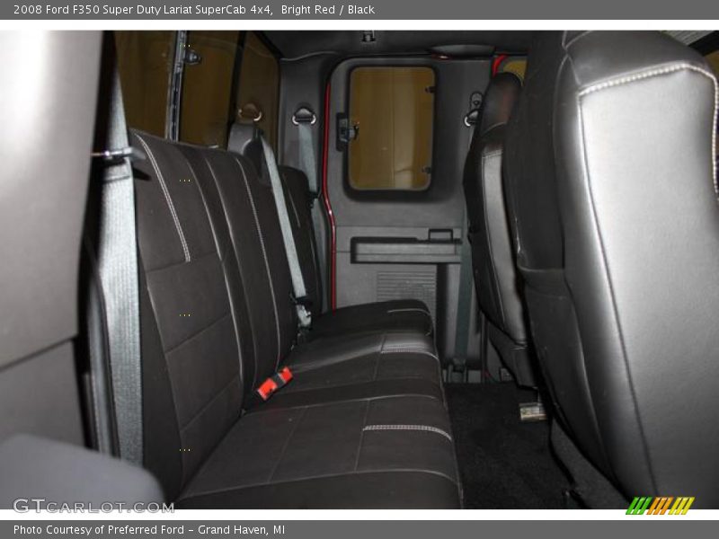 Bright Red / Black 2008 Ford F350 Super Duty Lariat SuperCab 4x4