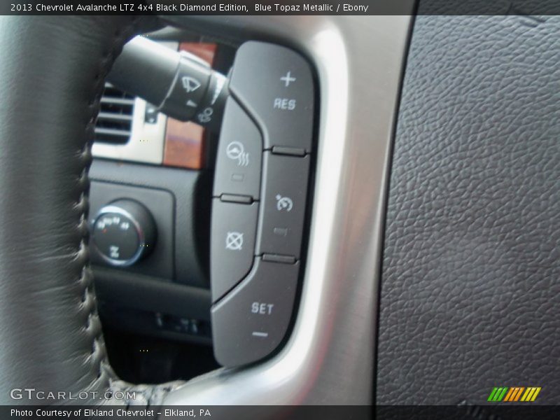 Blue Topaz Metallic / Ebony 2013 Chevrolet Avalanche LTZ 4x4 Black Diamond Edition