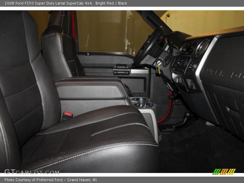 Bright Red / Black 2008 Ford F350 Super Duty Lariat SuperCab 4x4