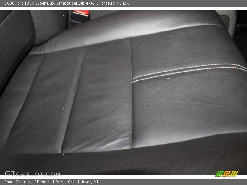 Bright Red / Black 2008 Ford F350 Super Duty Lariat SuperCab 4x4