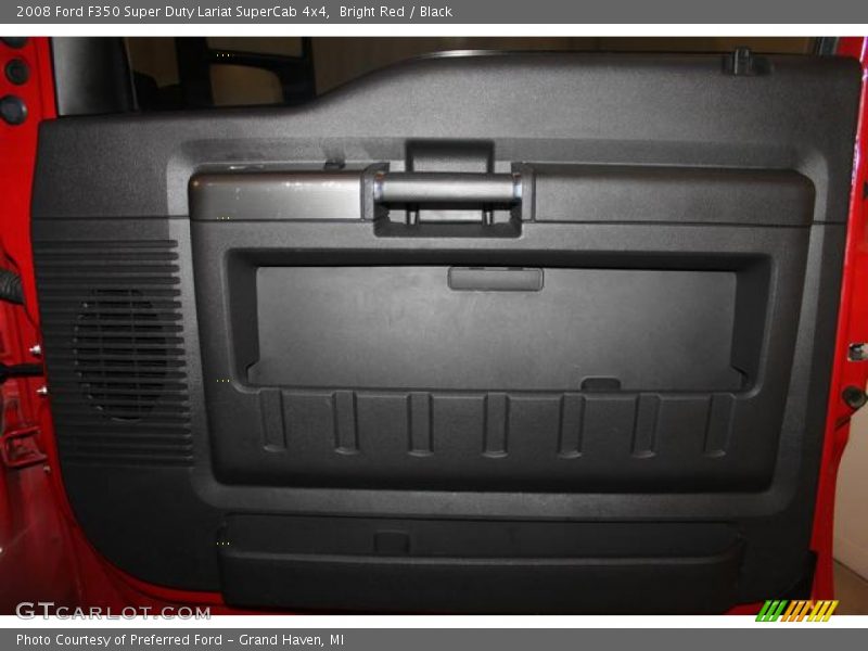 Bright Red / Black 2008 Ford F350 Super Duty Lariat SuperCab 4x4