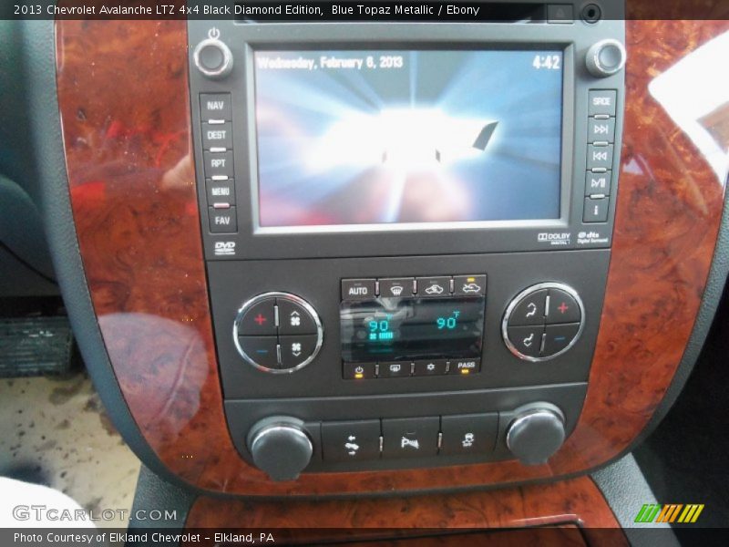 Blue Topaz Metallic / Ebony 2013 Chevrolet Avalanche LTZ 4x4 Black Diamond Edition