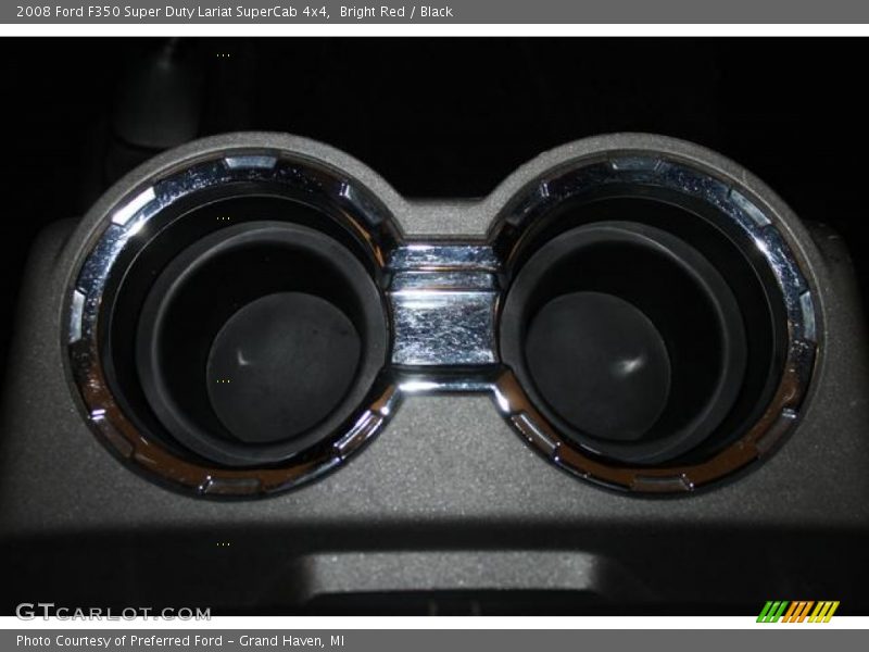 Bright Red / Black 2008 Ford F350 Super Duty Lariat SuperCab 4x4