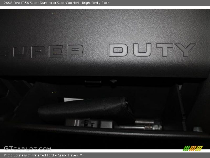 Bright Red / Black 2008 Ford F350 Super Duty Lariat SuperCab 4x4