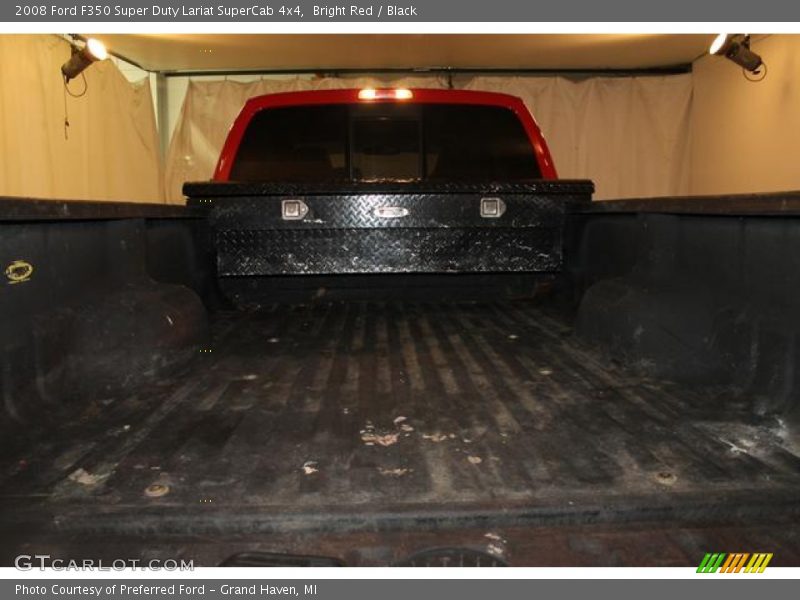 Bright Red / Black 2008 Ford F350 Super Duty Lariat SuperCab 4x4