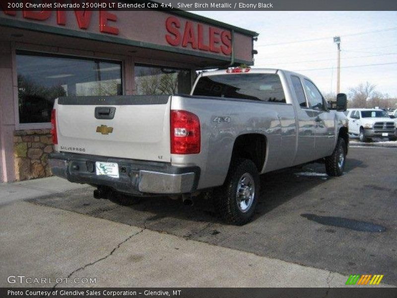 Silver Birch Metallic / Ebony Black 2008 Chevrolet Silverado 2500HD LT Extended Cab 4x4
