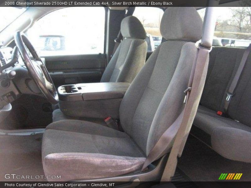 Silver Birch Metallic / Ebony Black 2008 Chevrolet Silverado 2500HD LT Extended Cab 4x4