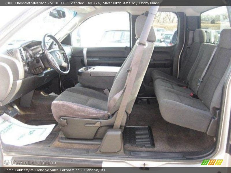 Silver Birch Metallic / Ebony Black 2008 Chevrolet Silverado 2500HD LT Extended Cab 4x4