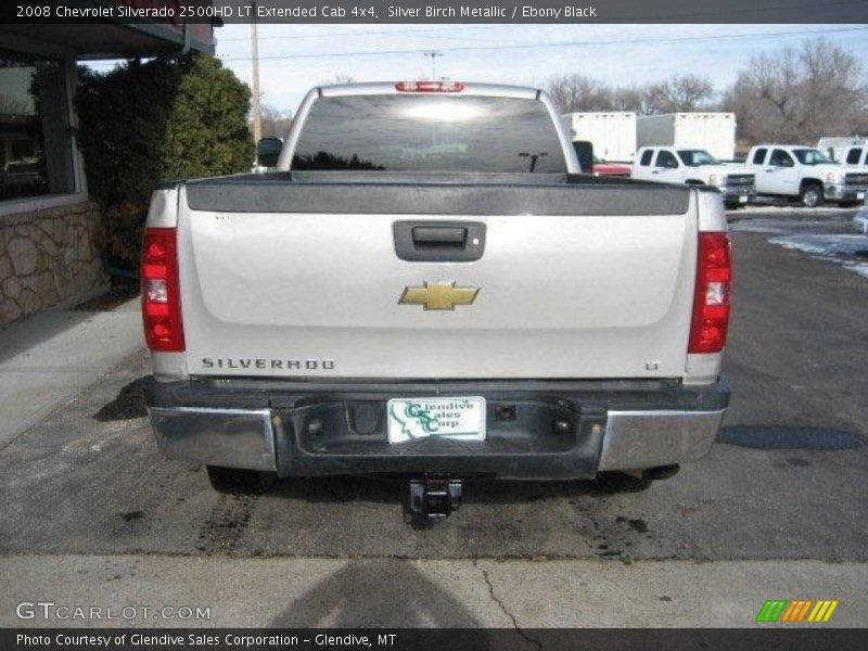 Silver Birch Metallic / Ebony Black 2008 Chevrolet Silverado 2500HD LT Extended Cab 4x4