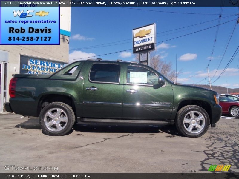 Fairway Metallic / Dark Cashmere/Light Cashmere 2013 Chevrolet Avalanche LTZ 4x4 Black Diamond Edition