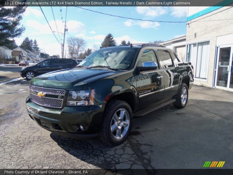 Fairway Metallic / Dark Cashmere/Light Cashmere 2013 Chevrolet Avalanche LTZ 4x4 Black Diamond Edition