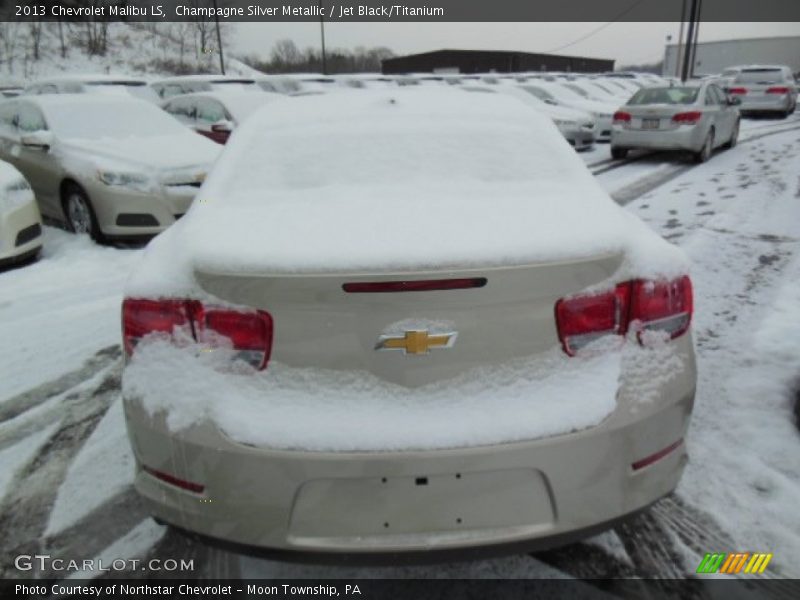 Champagne Silver Metallic / Jet Black/Titanium 2013 Chevrolet Malibu LS
