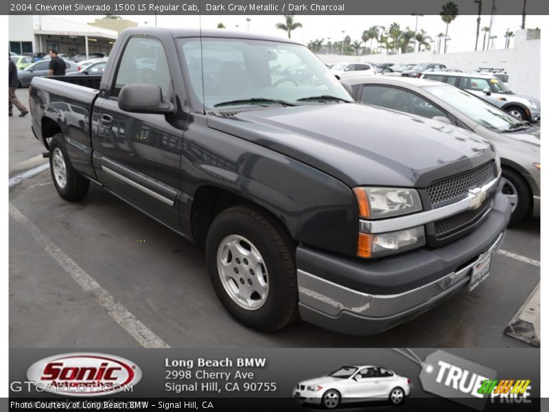 Dark Gray Metallic / Dark Charcoal 2004 Chevrolet Silverado 1500 LS Regular Cab